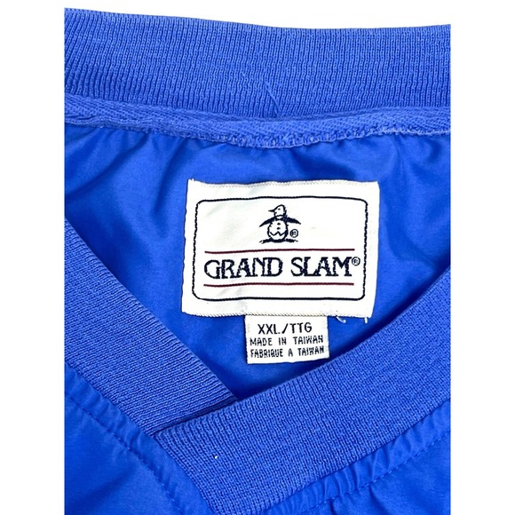 Vintage Munsingwear Grand Slam Golf Vest Windbreaker Blue Size XXL TTG - Picture 2 of 5
